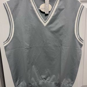 Robert Bryan blue grey with white vest size small